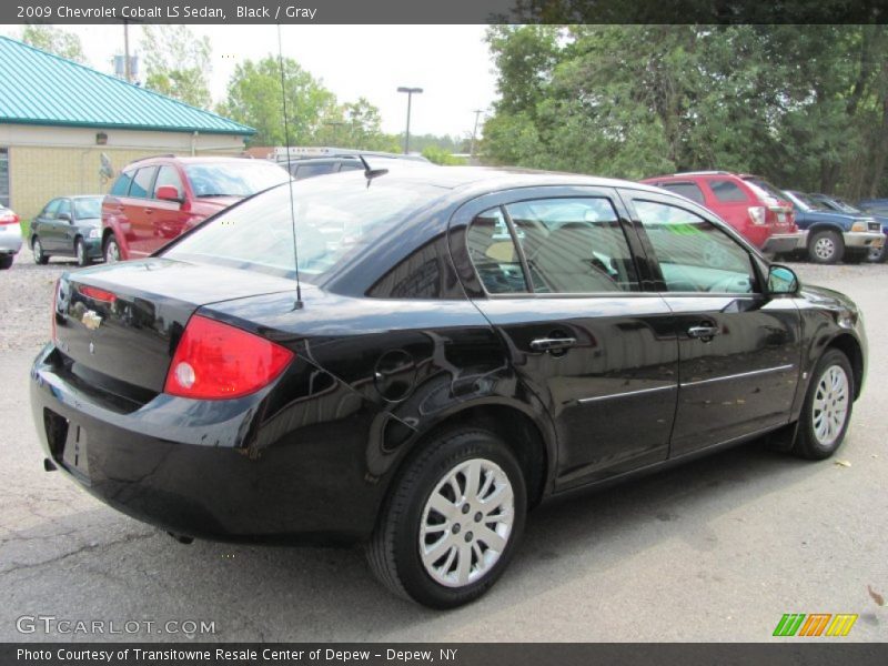 Black / Gray 2009 Chevrolet Cobalt LS Sedan