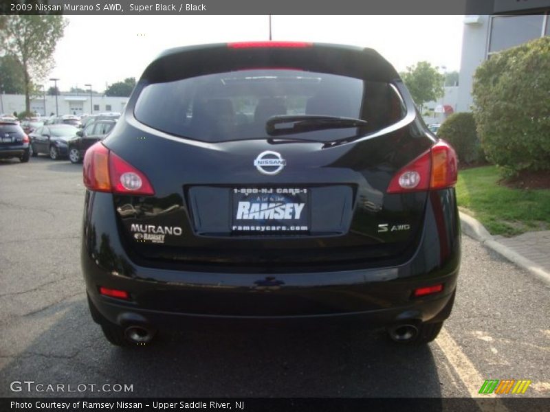 Super Black / Black 2009 Nissan Murano S AWD