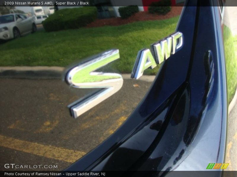 Super Black / Black 2009 Nissan Murano S AWD