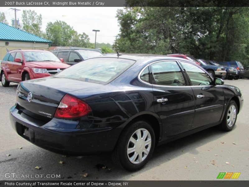Midnight Blue Metallic / Gray 2007 Buick LaCrosse CX