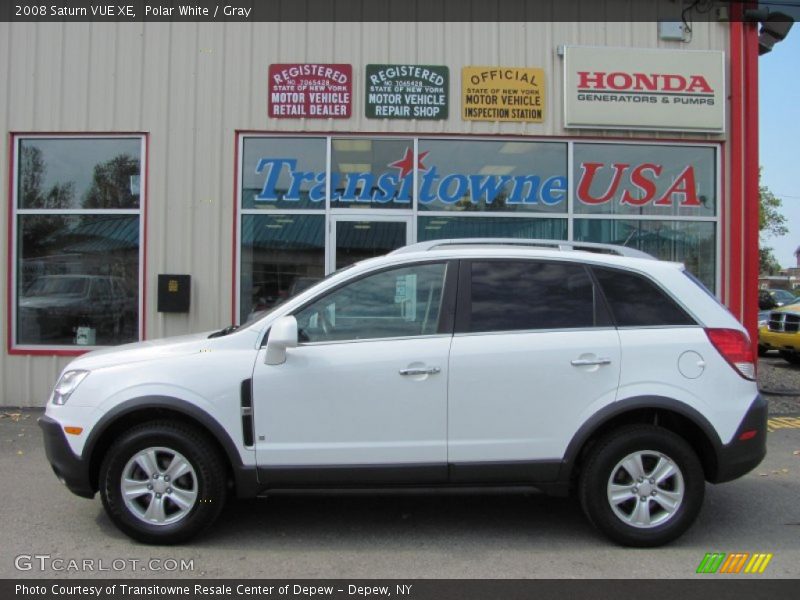 Polar White / Gray 2008 Saturn VUE XE