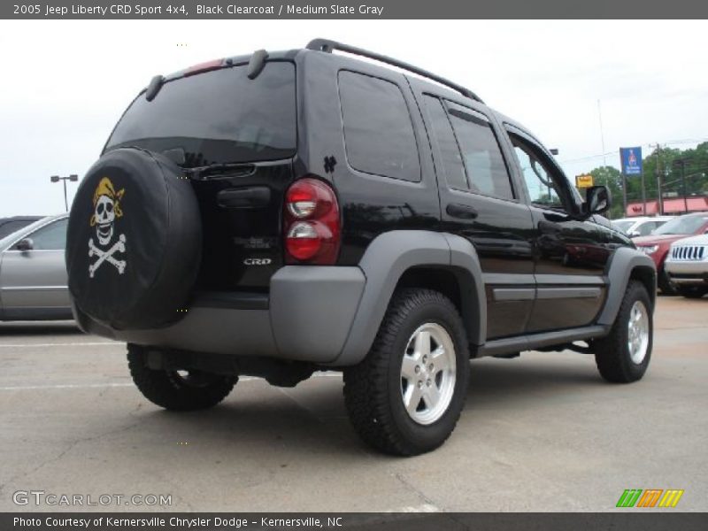 Black Clearcoat / Medium Slate Gray 2005 Jeep Liberty CRD Sport 4x4