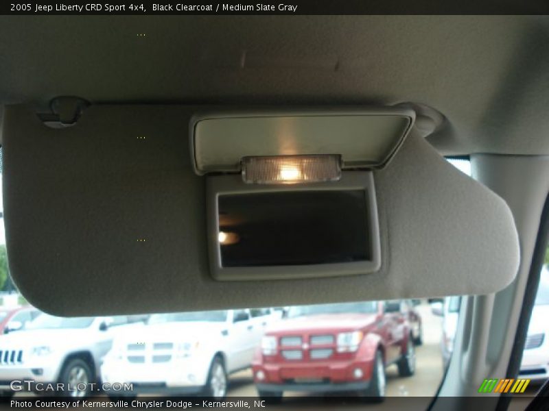 Black Clearcoat / Medium Slate Gray 2005 Jeep Liberty CRD Sport 4x4