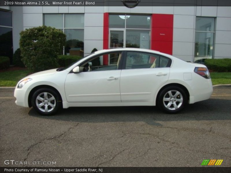 Winter Frost Pearl / Blond 2009 Nissan Altima 2.5 SL