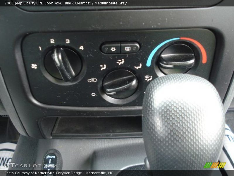 Black Clearcoat / Medium Slate Gray 2005 Jeep Liberty CRD Sport 4x4