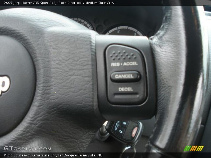 Black Clearcoat / Medium Slate Gray 2005 Jeep Liberty CRD Sport 4x4