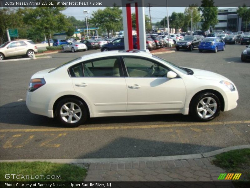 Winter Frost Pearl / Blond 2009 Nissan Altima 2.5 SL