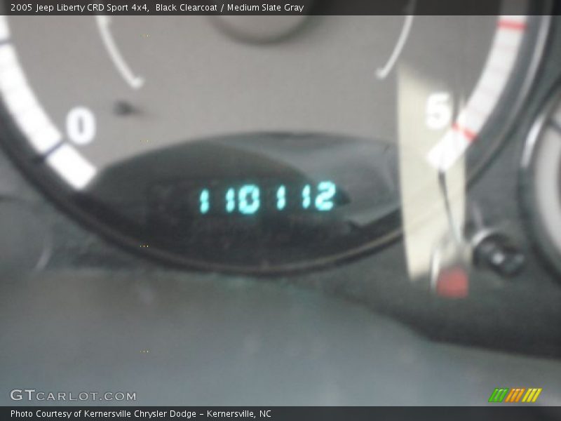 Black Clearcoat / Medium Slate Gray 2005 Jeep Liberty CRD Sport 4x4