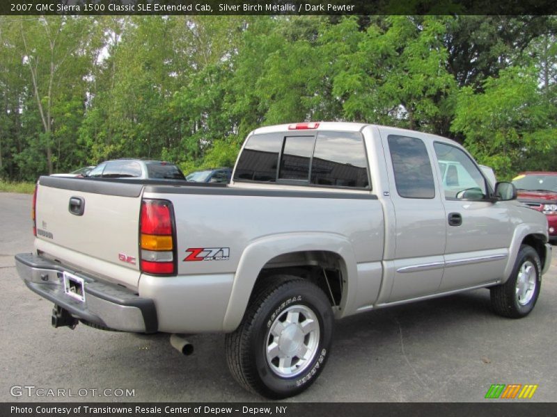Silver Birch Metallic / Dark Pewter 2007 GMC Sierra 1500 Classic SLE Extended Cab
