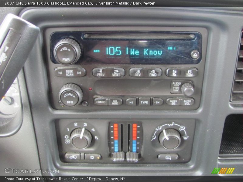 Silver Birch Metallic / Dark Pewter 2007 GMC Sierra 1500 Classic SLE Extended Cab