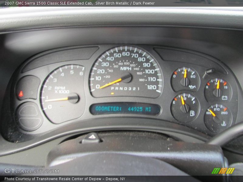 Silver Birch Metallic / Dark Pewter 2007 GMC Sierra 1500 Classic SLE Extended Cab