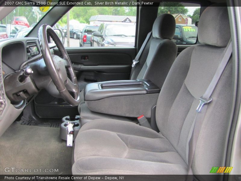 Silver Birch Metallic / Dark Pewter 2007 GMC Sierra 1500 Classic SLE Extended Cab