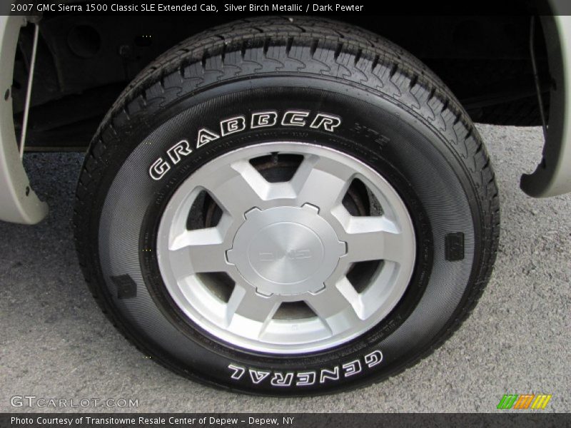 Silver Birch Metallic / Dark Pewter 2007 GMC Sierra 1500 Classic SLE Extended Cab