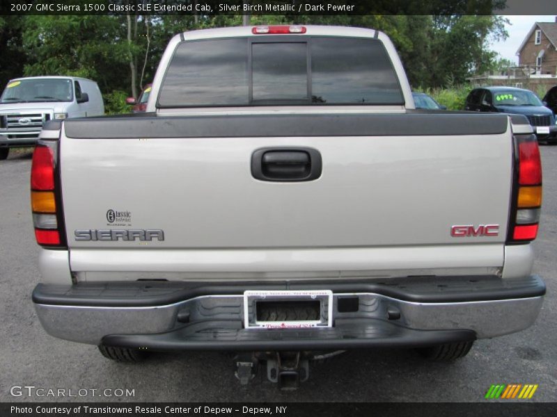 Silver Birch Metallic / Dark Pewter 2007 GMC Sierra 1500 Classic SLE Extended Cab
