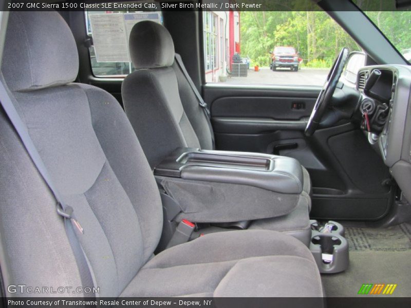 Silver Birch Metallic / Dark Pewter 2007 GMC Sierra 1500 Classic SLE Extended Cab