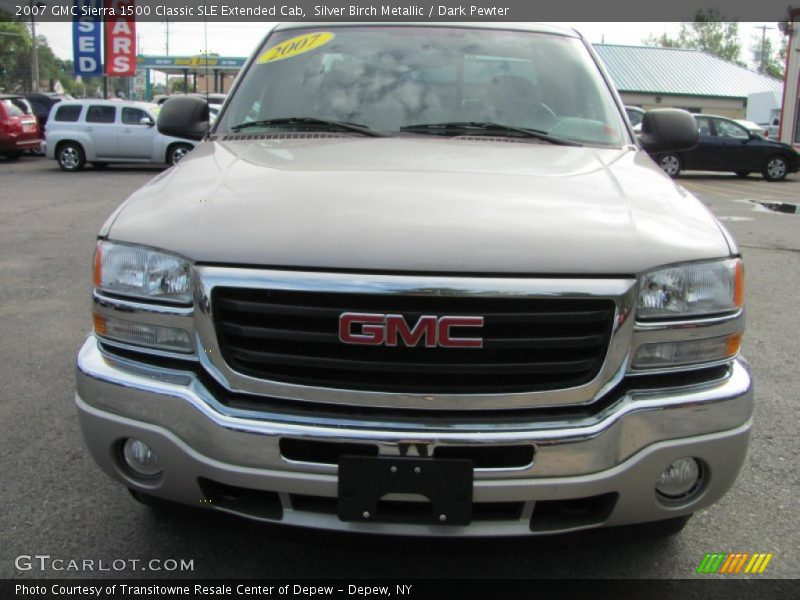 Silver Birch Metallic / Dark Pewter 2007 GMC Sierra 1500 Classic SLE Extended Cab