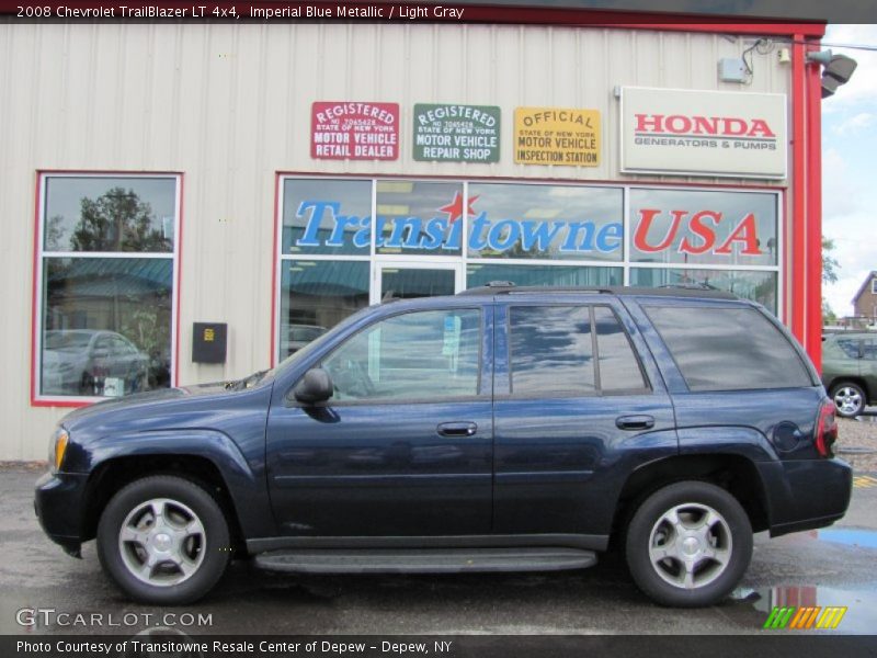 Imperial Blue Metallic / Light Gray 2008 Chevrolet TrailBlazer LT 4x4