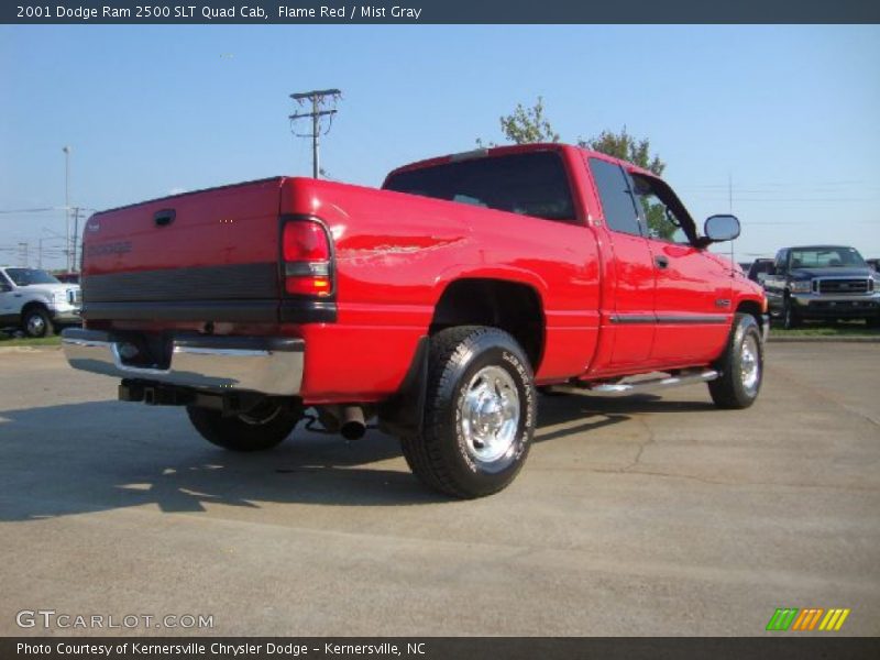 Flame Red / Mist Gray 2001 Dodge Ram 2500 SLT Quad Cab