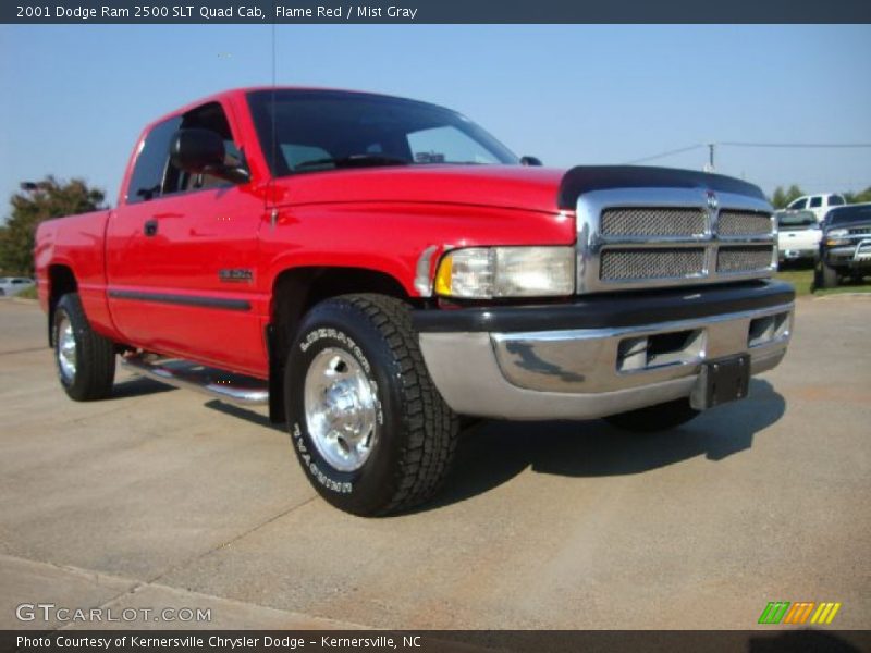 Flame Red / Mist Gray 2001 Dodge Ram 2500 SLT Quad Cab
