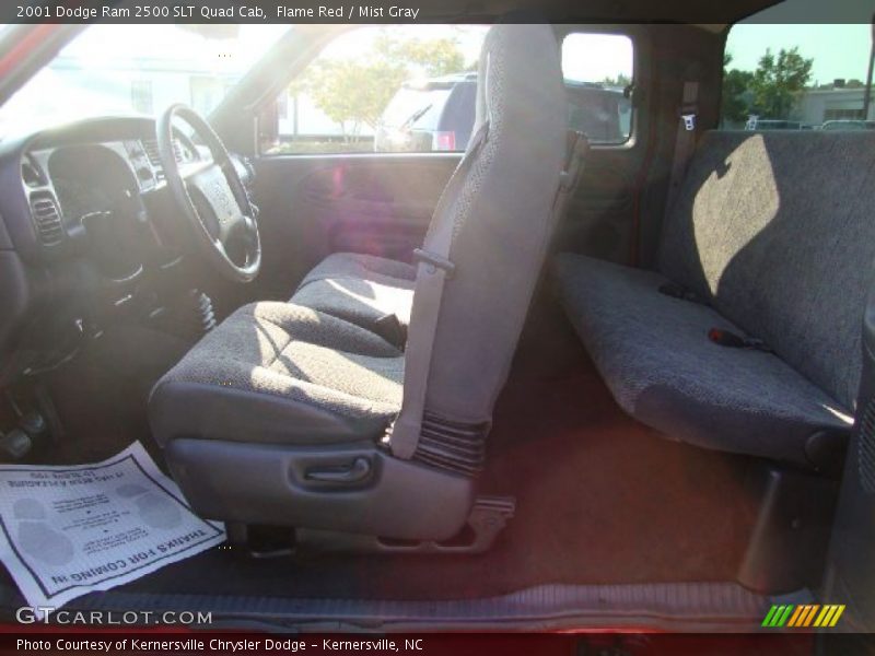 Flame Red / Mist Gray 2001 Dodge Ram 2500 SLT Quad Cab