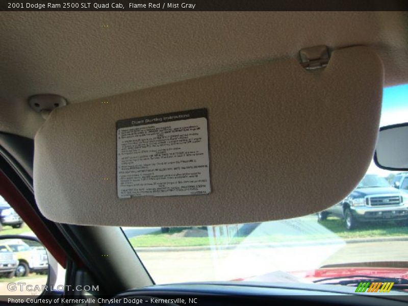 Flame Red / Mist Gray 2001 Dodge Ram 2500 SLT Quad Cab