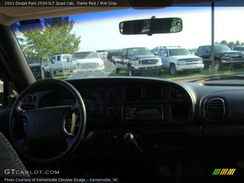 Flame Red / Mist Gray 2001 Dodge Ram 2500 SLT Quad Cab