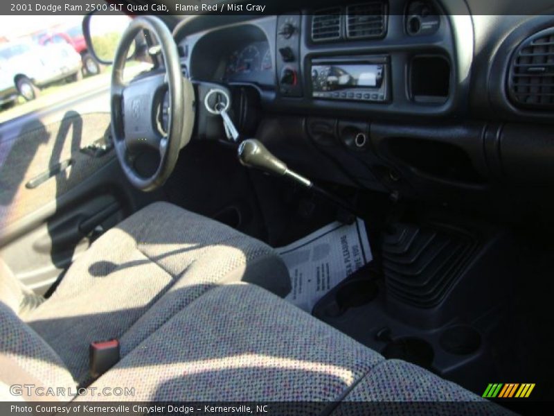 Flame Red / Mist Gray 2001 Dodge Ram 2500 SLT Quad Cab
