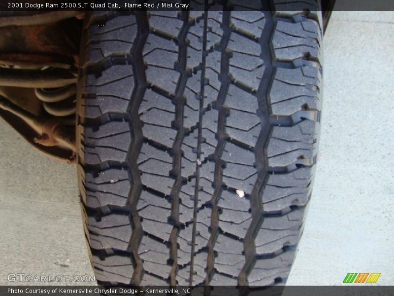 Flame Red / Mist Gray 2001 Dodge Ram 2500 SLT Quad Cab