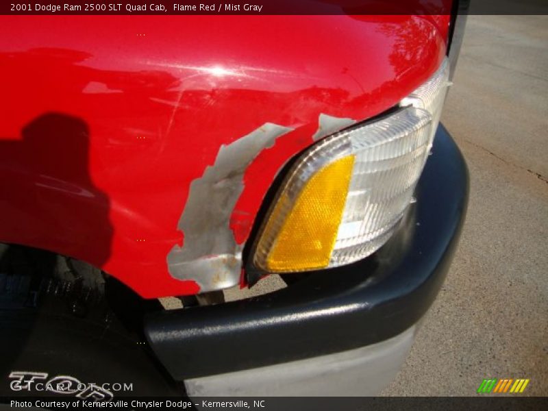Flame Red / Mist Gray 2001 Dodge Ram 2500 SLT Quad Cab