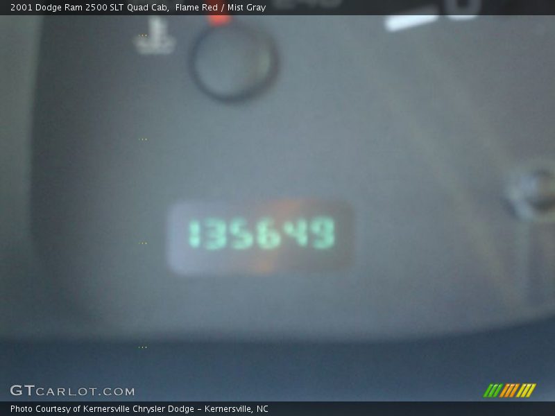 Flame Red / Mist Gray 2001 Dodge Ram 2500 SLT Quad Cab