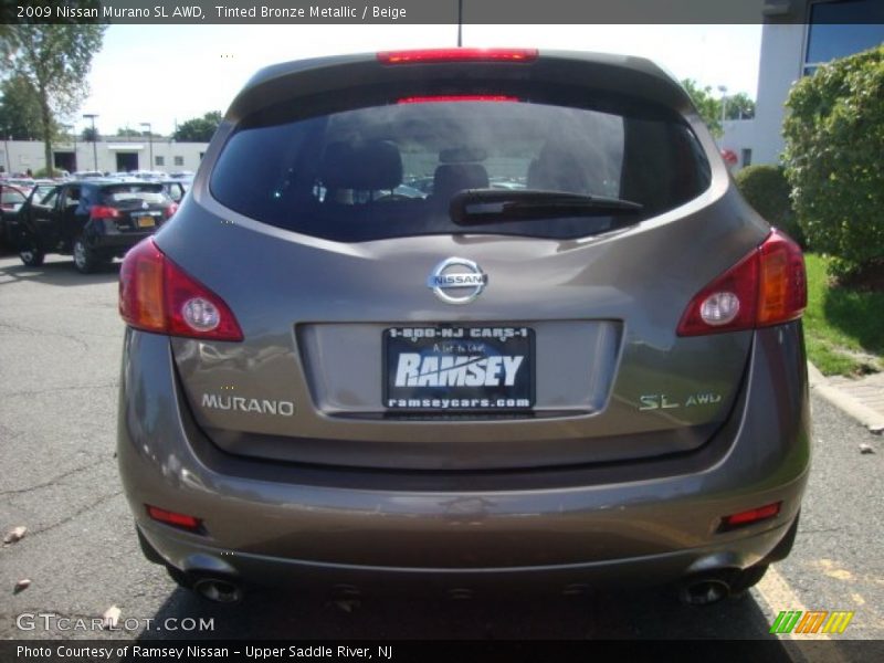 Tinted Bronze Metallic / Beige 2009 Nissan Murano SL AWD