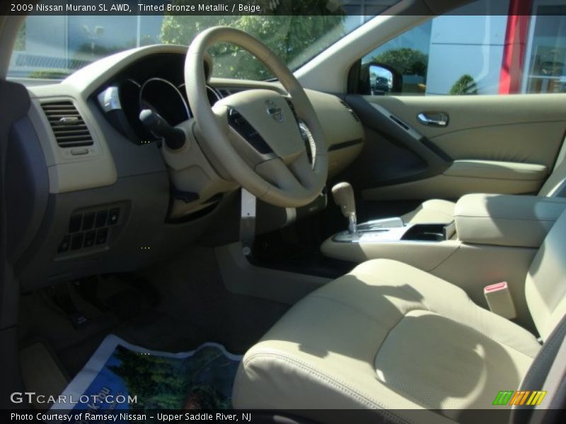 Tinted Bronze Metallic / Beige 2009 Nissan Murano SL AWD