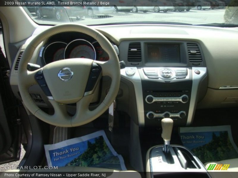 Tinted Bronze Metallic / Beige 2009 Nissan Murano SL AWD