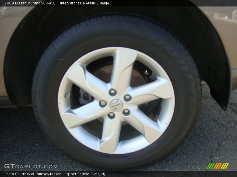 Tinted Bronze Metallic / Beige 2009 Nissan Murano SL AWD