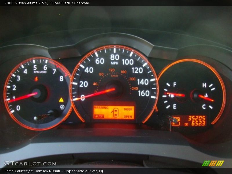 Super Black / Charcoal 2008 Nissan Altima 2.5 S
