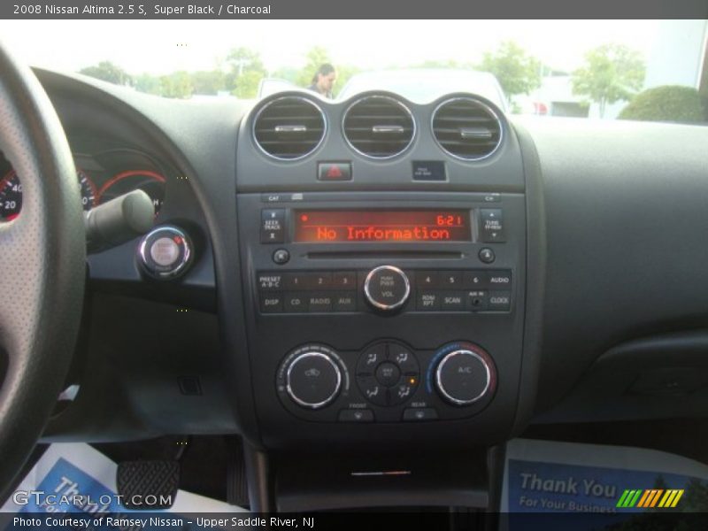 Super Black / Charcoal 2008 Nissan Altima 2.5 S