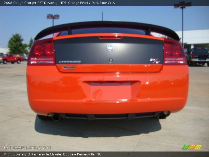 HEMI Orange Pearl / Dark Slate Gray 2008 Dodge Charger R/T Daytona
