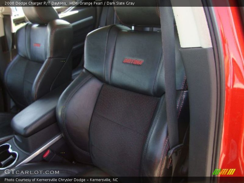 HEMI Orange Pearl / Dark Slate Gray 2008 Dodge Charger R/T Daytona