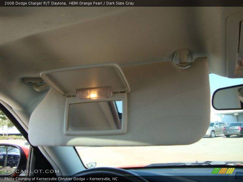 HEMI Orange Pearl / Dark Slate Gray 2008 Dodge Charger R/T Daytona