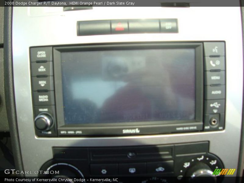 HEMI Orange Pearl / Dark Slate Gray 2008 Dodge Charger R/T Daytona