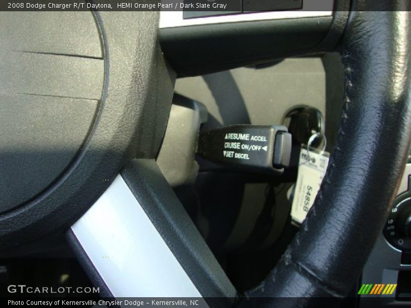HEMI Orange Pearl / Dark Slate Gray 2008 Dodge Charger R/T Daytona
