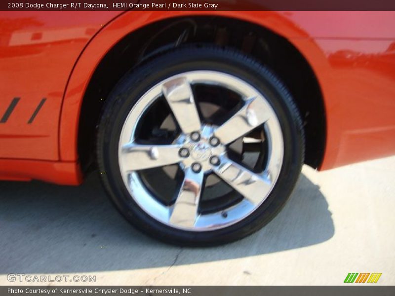 HEMI Orange Pearl / Dark Slate Gray 2008 Dodge Charger R/T Daytona