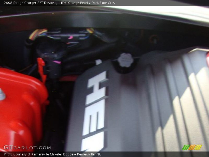 HEMI Orange Pearl / Dark Slate Gray 2008 Dodge Charger R/T Daytona