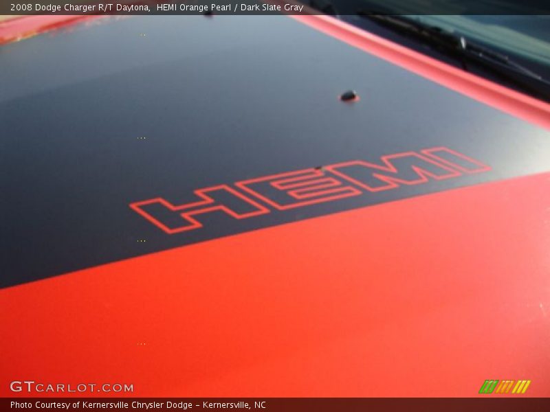 HEMI Orange Pearl / Dark Slate Gray 2008 Dodge Charger R/T Daytona