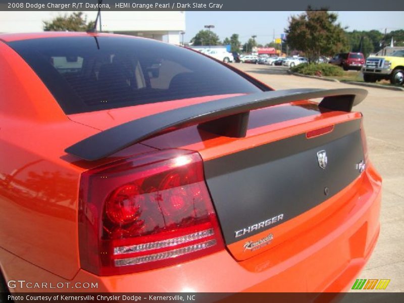 HEMI Orange Pearl / Dark Slate Gray 2008 Dodge Charger R/T Daytona
