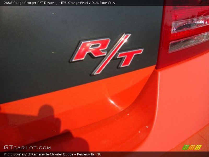 HEMI Orange Pearl / Dark Slate Gray 2008 Dodge Charger R/T Daytona