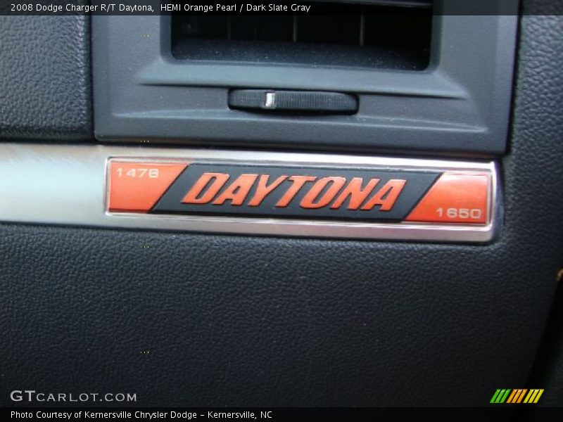 HEMI Orange Pearl / Dark Slate Gray 2008 Dodge Charger R/T Daytona