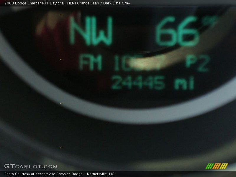 HEMI Orange Pearl / Dark Slate Gray 2008 Dodge Charger R/T Daytona