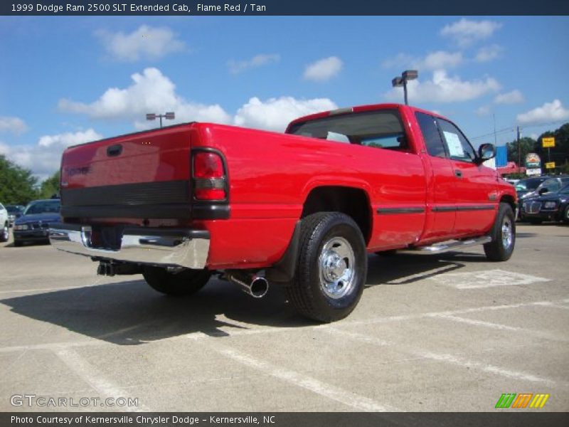 Flame Red / Tan 1999 Dodge Ram 2500 SLT Extended Cab