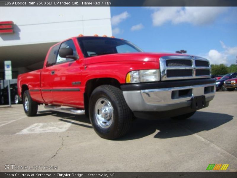 Flame Red / Tan 1999 Dodge Ram 2500 SLT Extended Cab